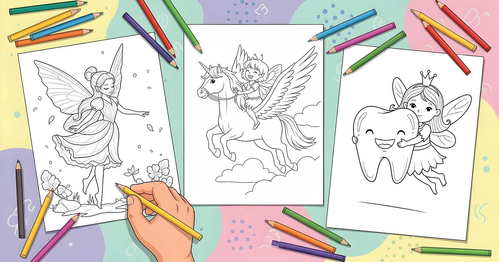 Printable Coloring Pages for Fairy