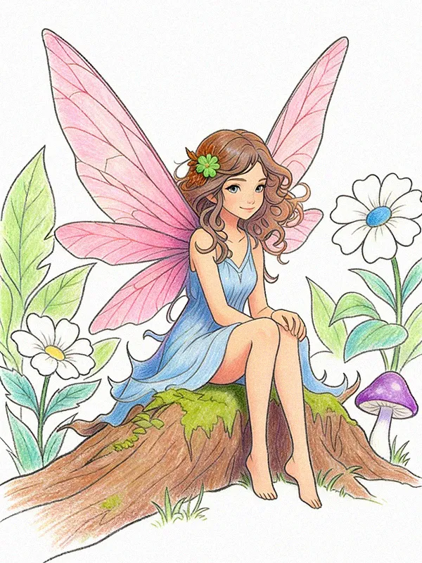 Fairy Coloring Pages
