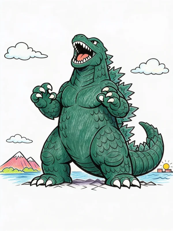 Godzilla Coloring Pages