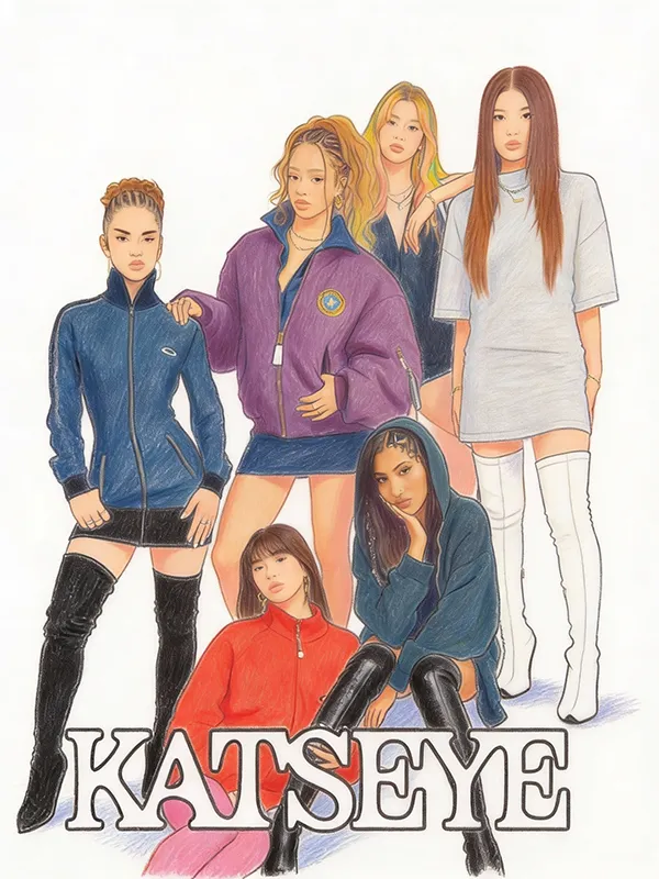 KATSEYE coloring pages