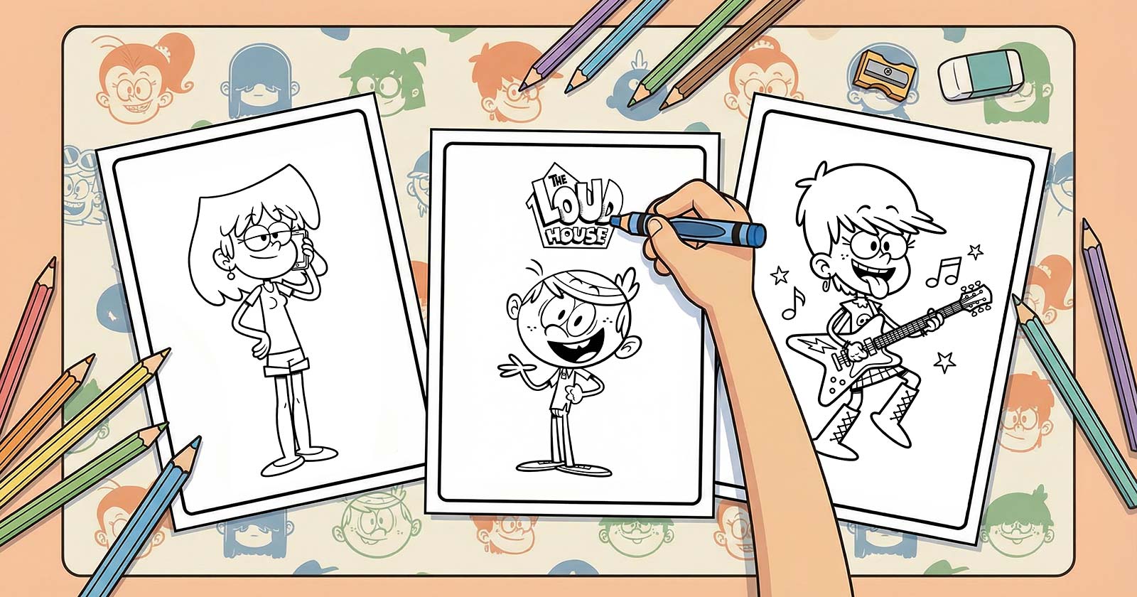 Printable Coloring Pages for Loud House