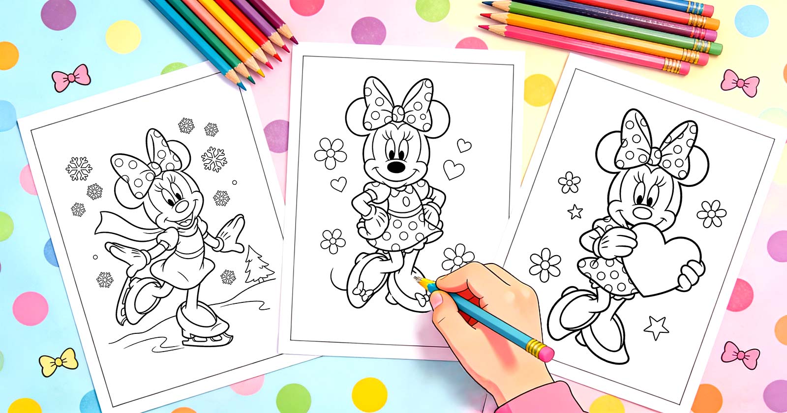 Printable Coloring Pages for Minnie Mouse