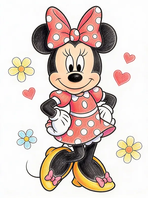 Minnie Mouse Coloring Pages