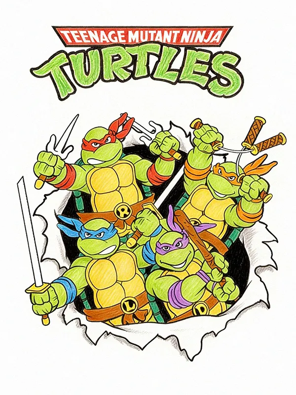 Ninja Turtles Coloring Pages