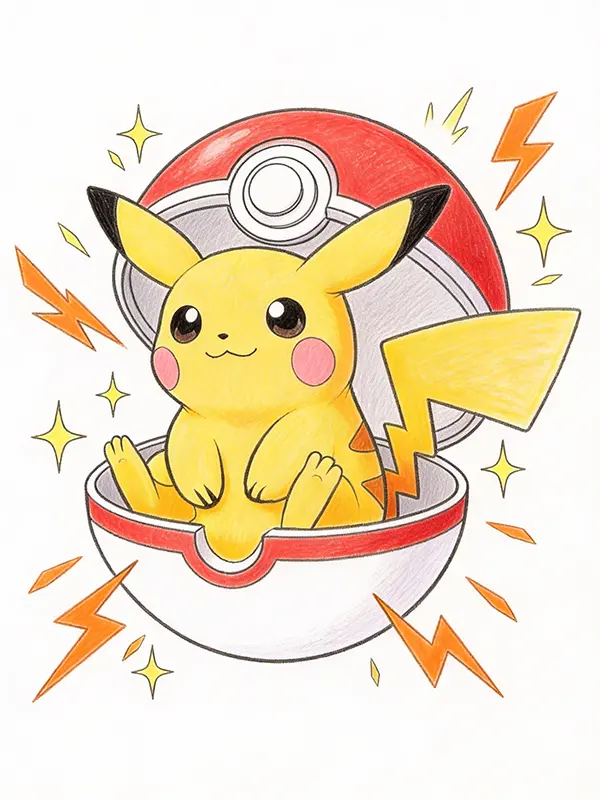 Pikachu Coloring Pages