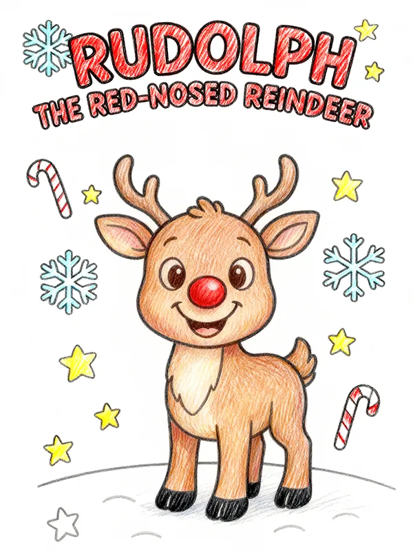 Rudolph Coloring Pages
