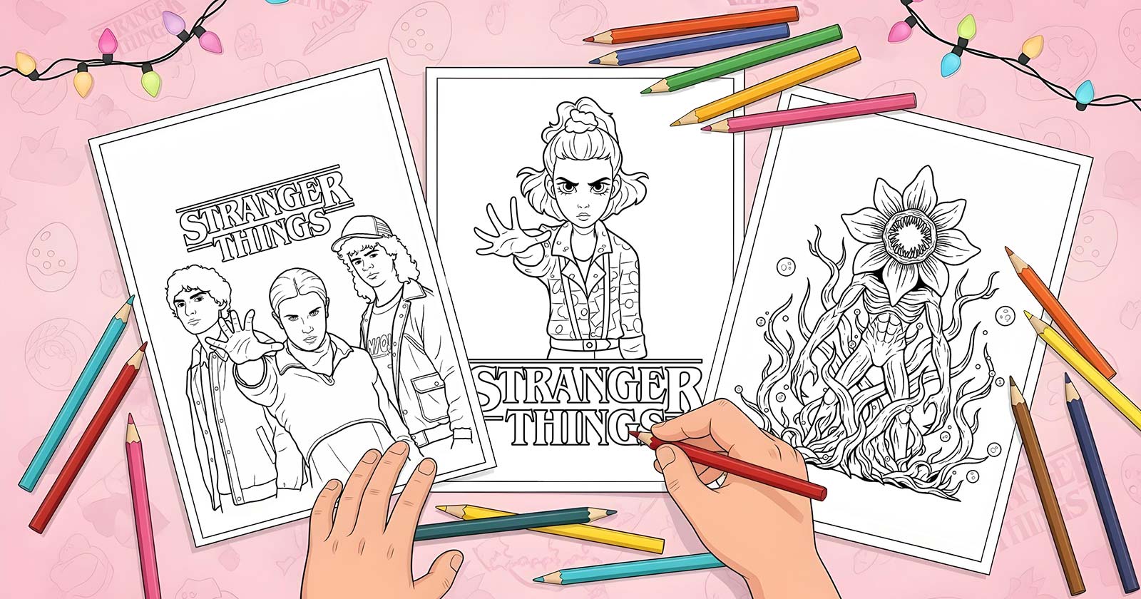 Printable Coloring Pages for Stranger Things