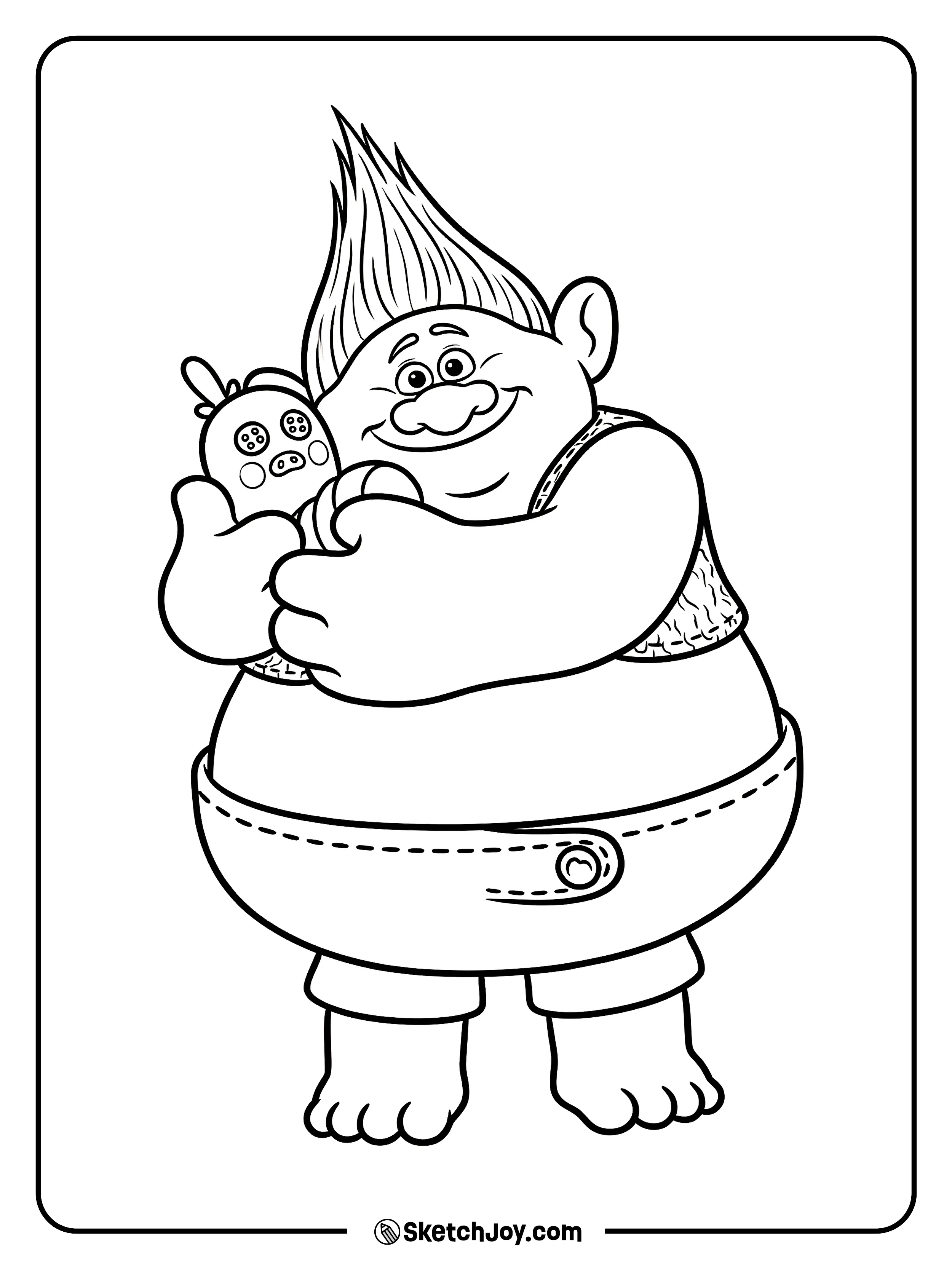 Biggie gives Mr. Dinkles a sweet hug.