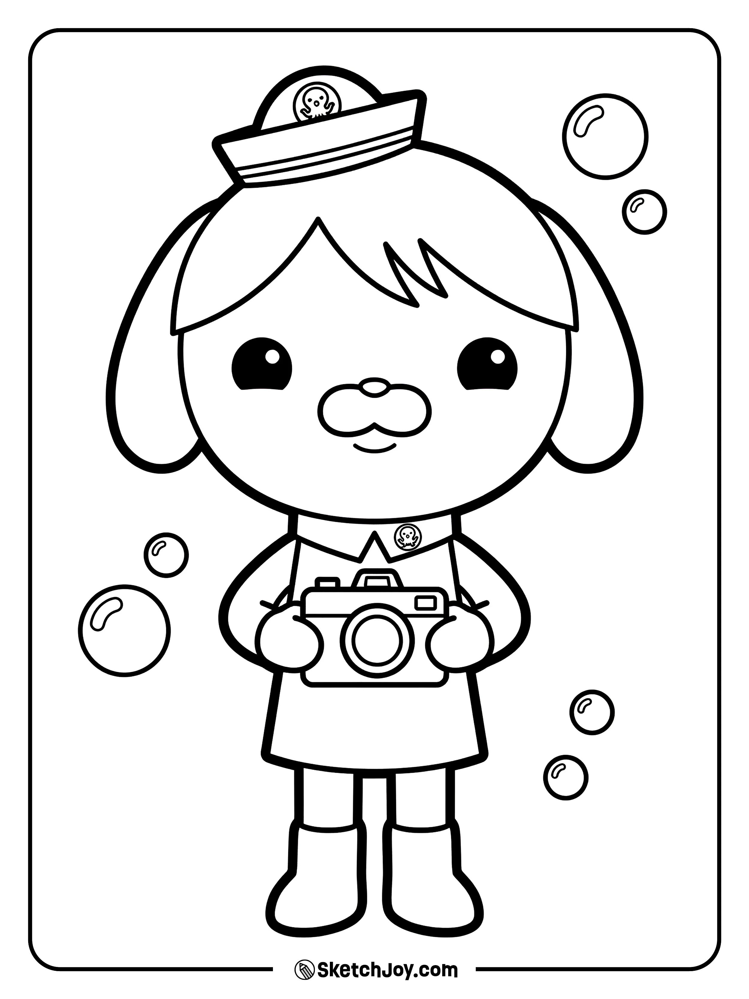 Dashi holds her camera like she is about to take a photo.