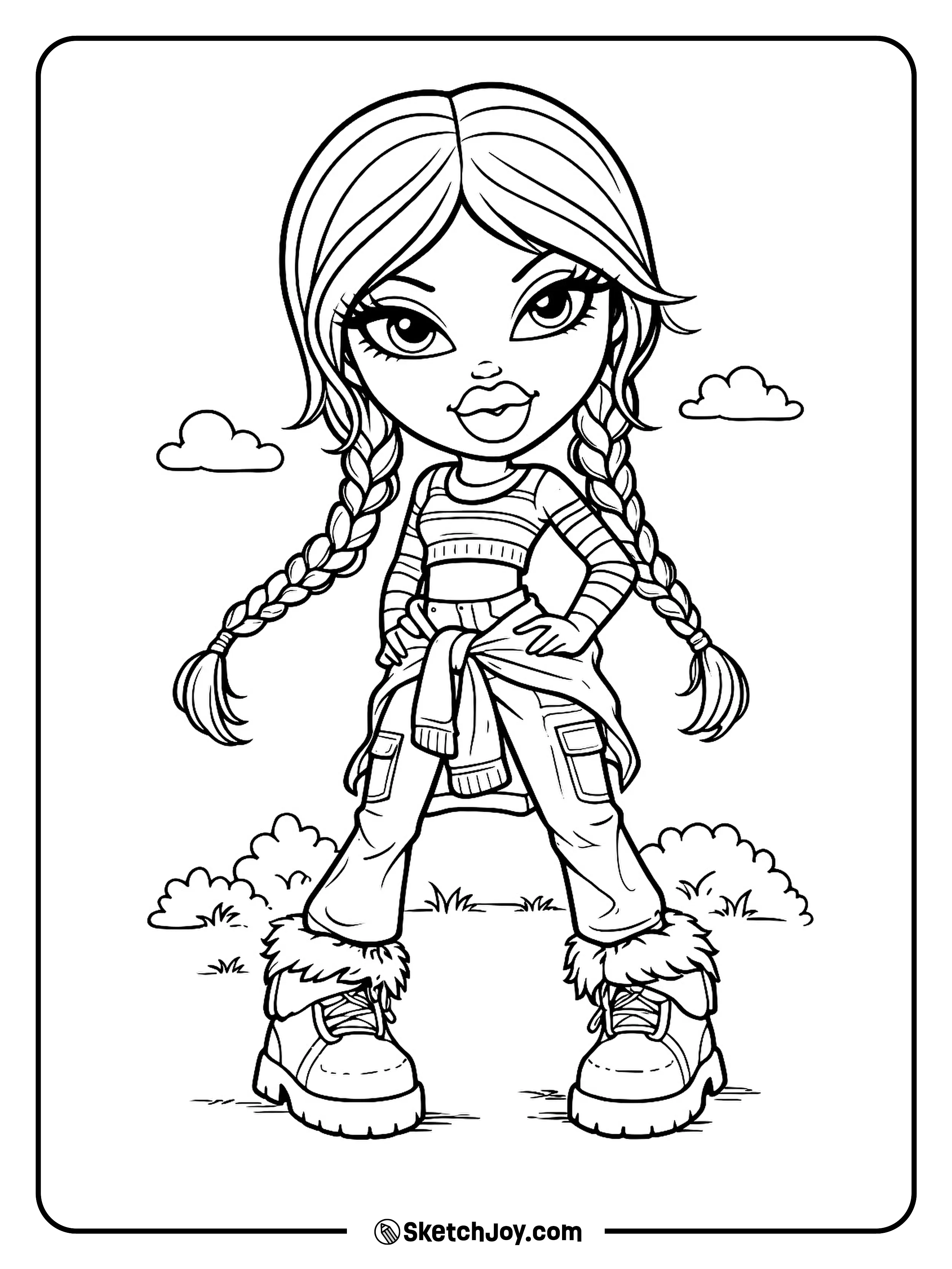 Felicia stands in sporty clothes like she is heading out with friends.