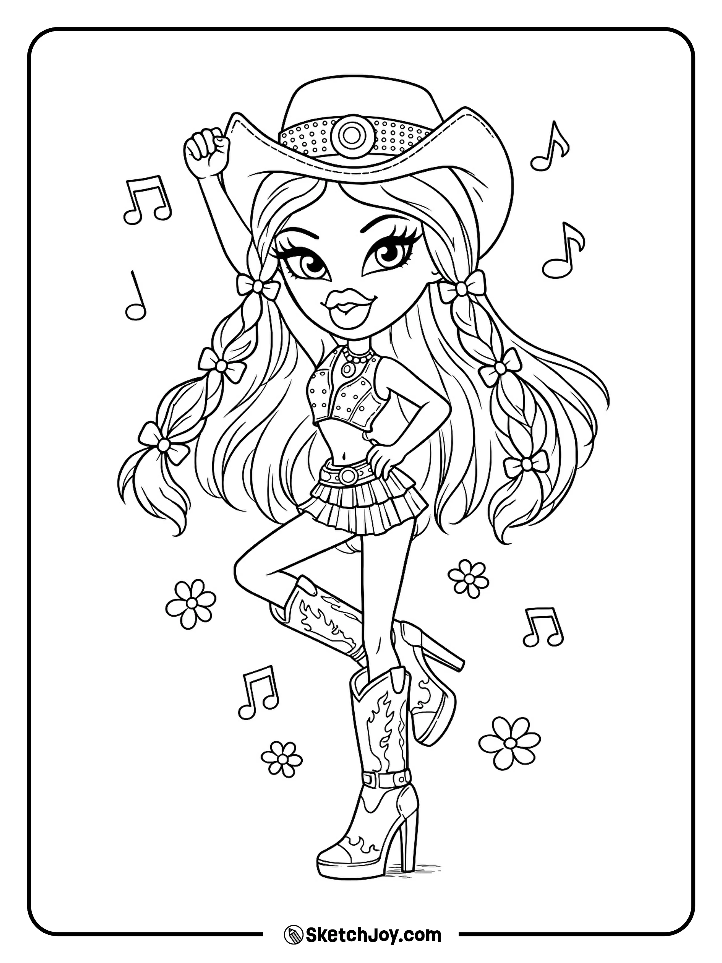 Kiana hits a dance pose like music just started playing.