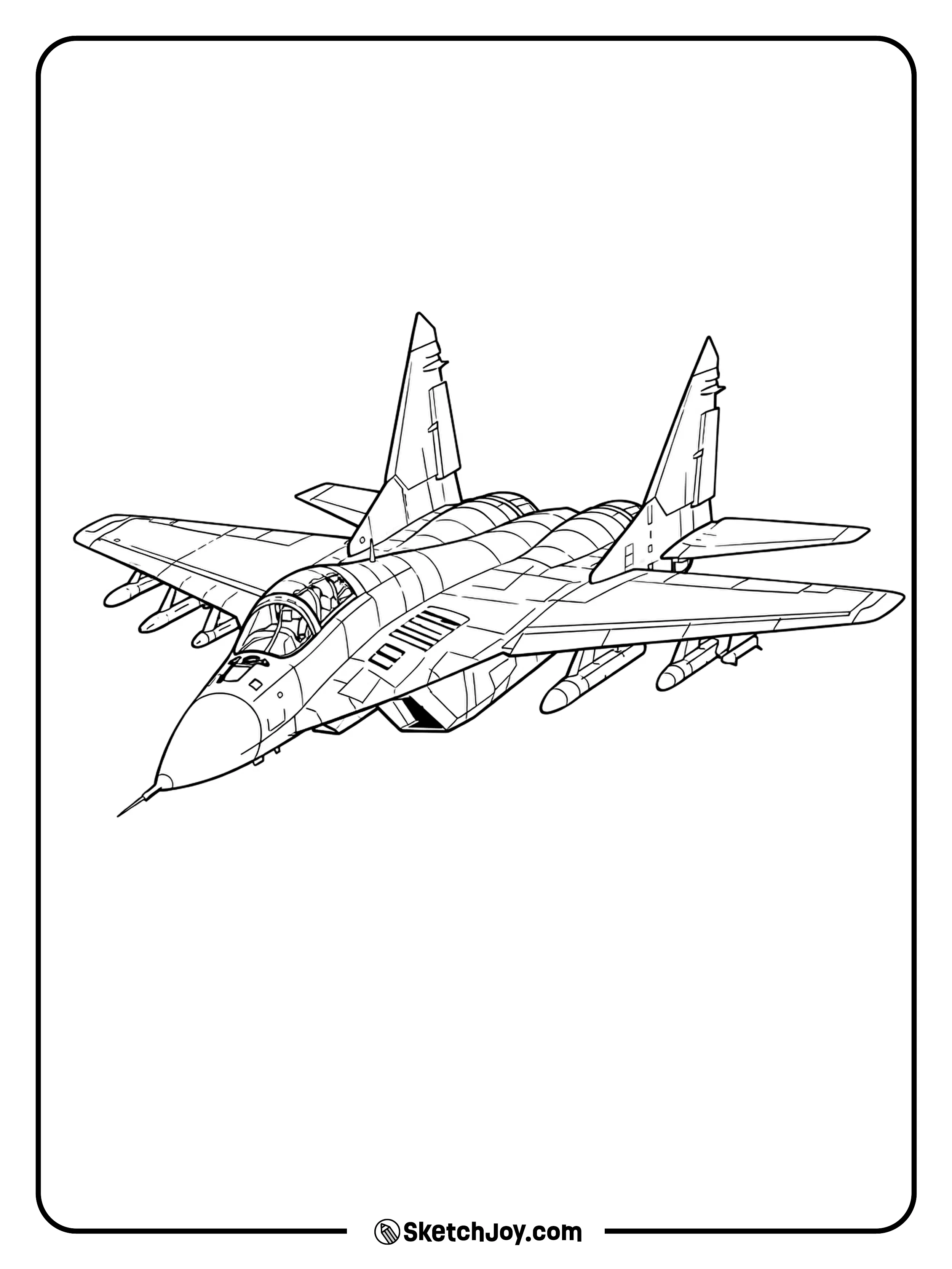 A clean MiG-29 pose shows its twin tails and bold wings.