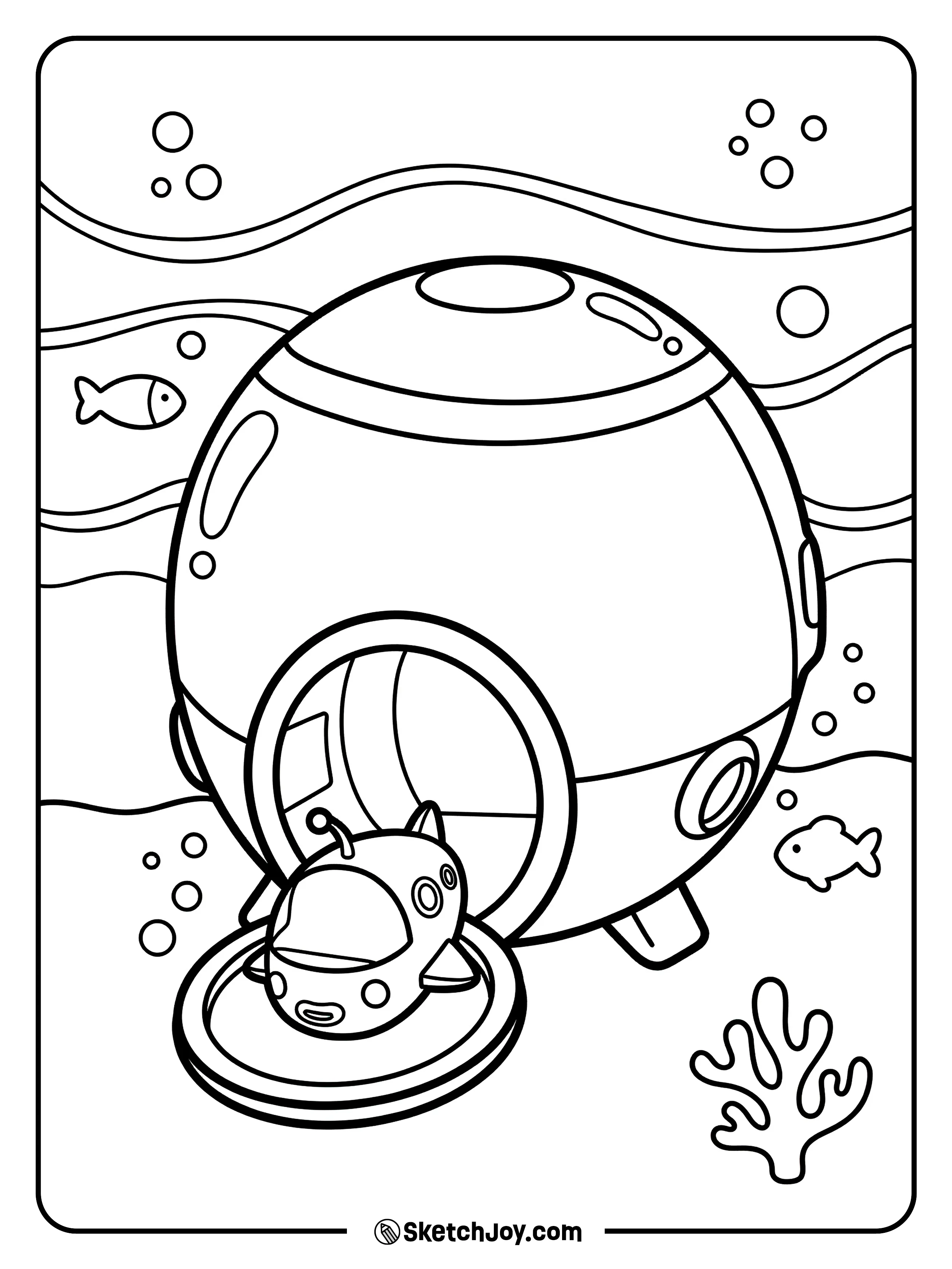 The Octopod shows its launch bay with one GUP ready to go.