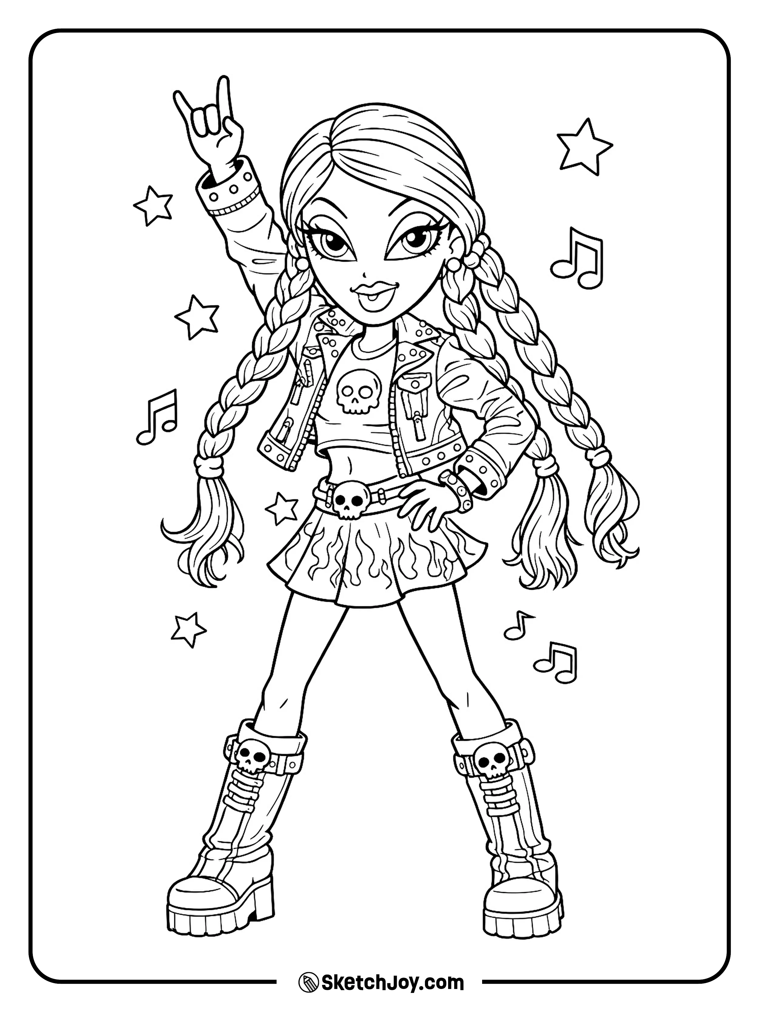 Roxxi poses like a pop star ready to hit the stage.