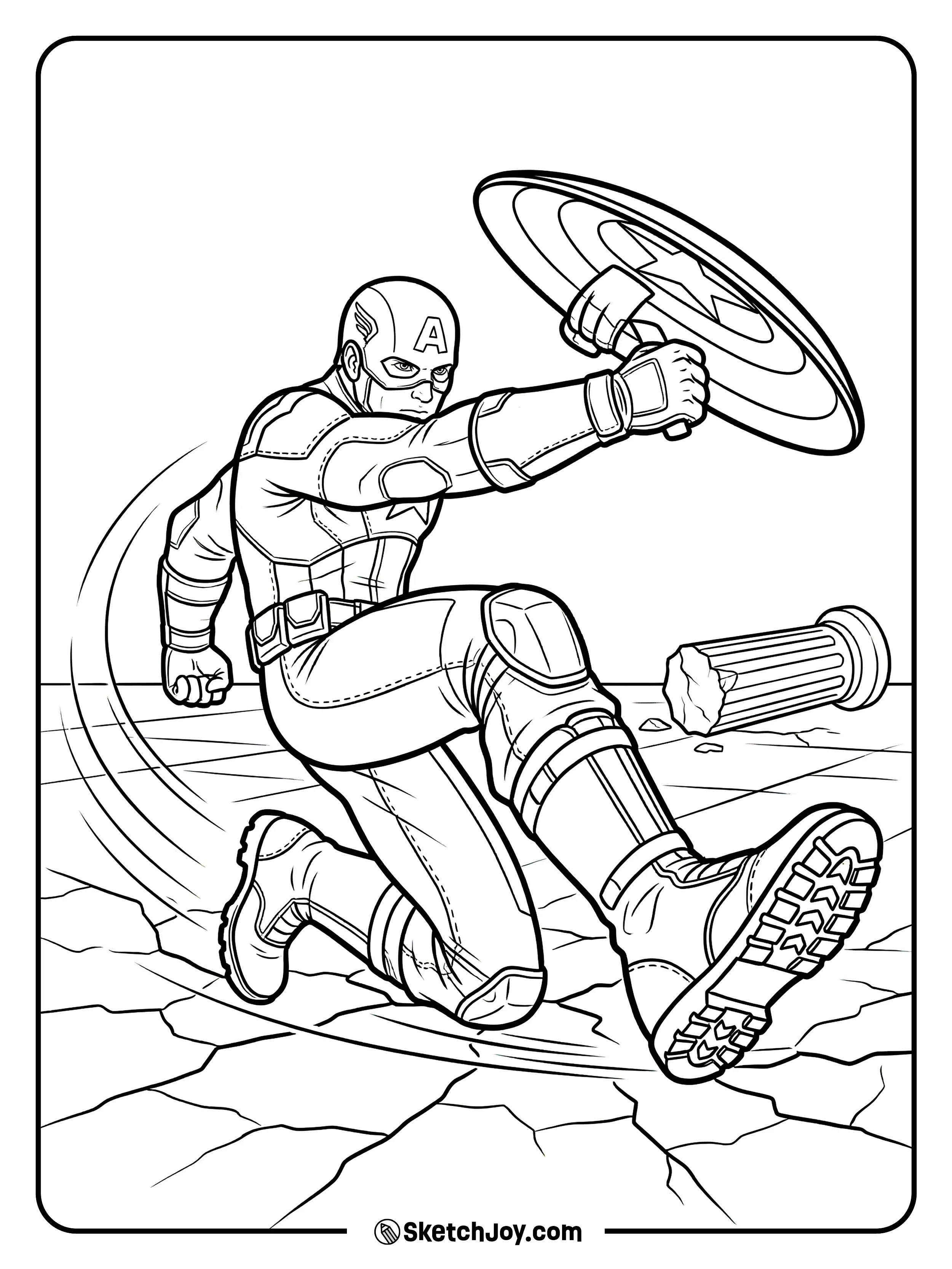 He slides in and blocks to protect someone.