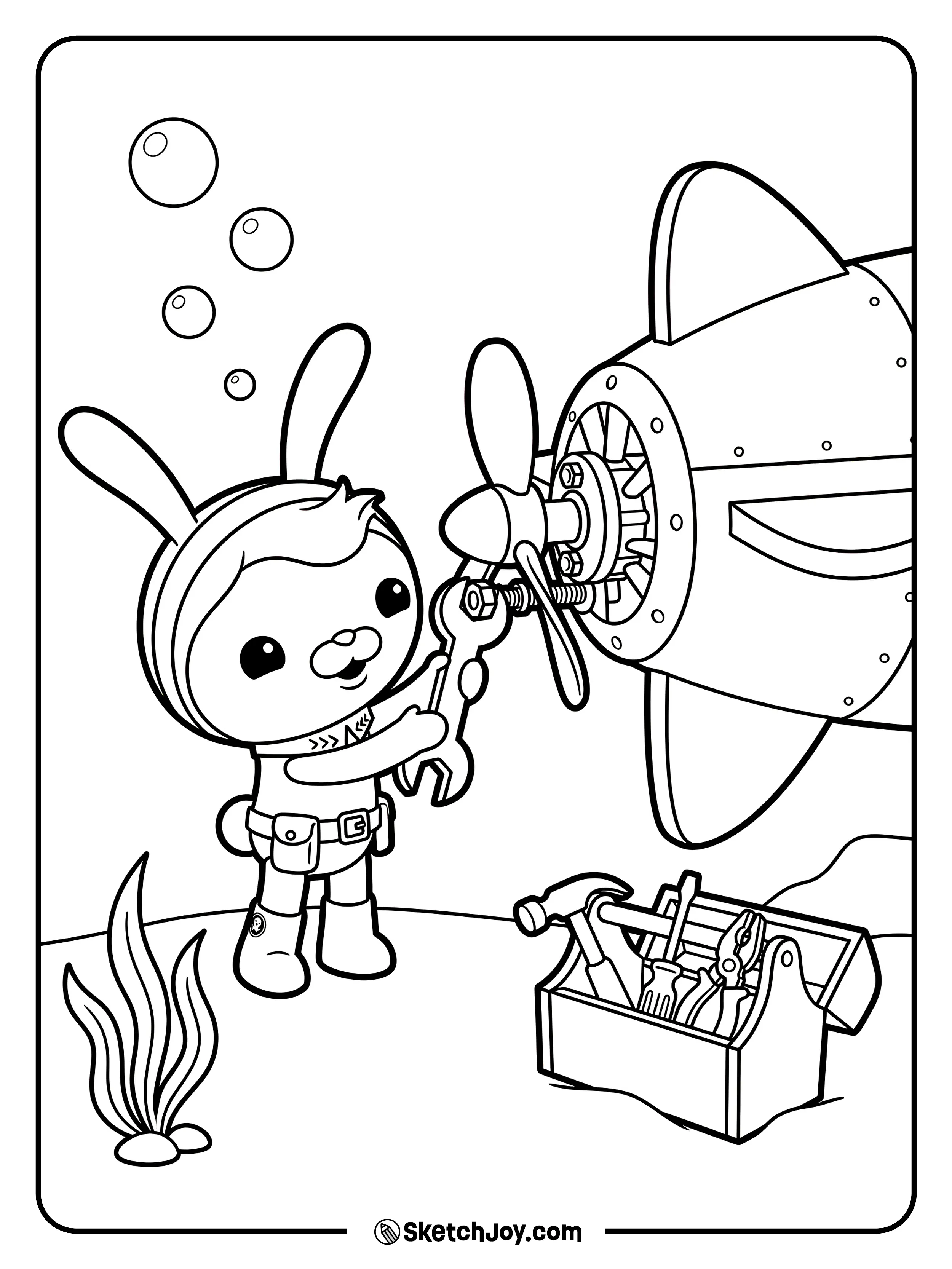 Tweak repairs a GUP propeller with simple tools and bolts.