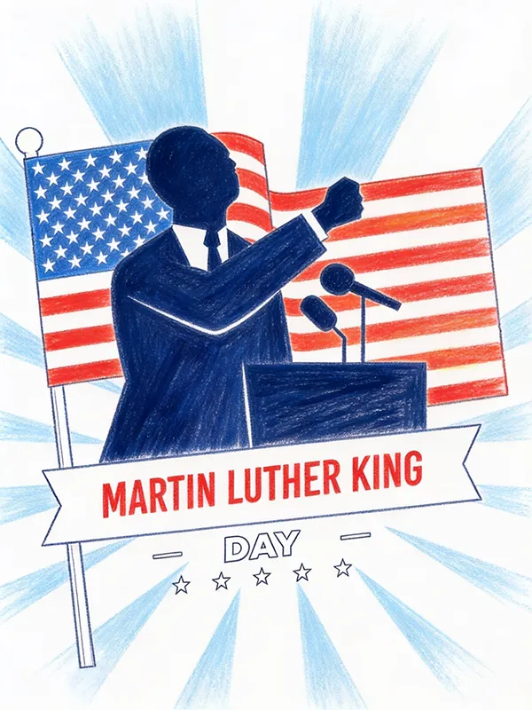 Martin Luther King Jr. Day Coloring Pages