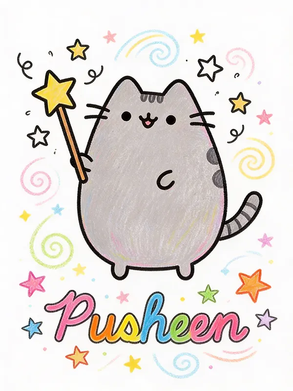 Pusheen Coloring Pages