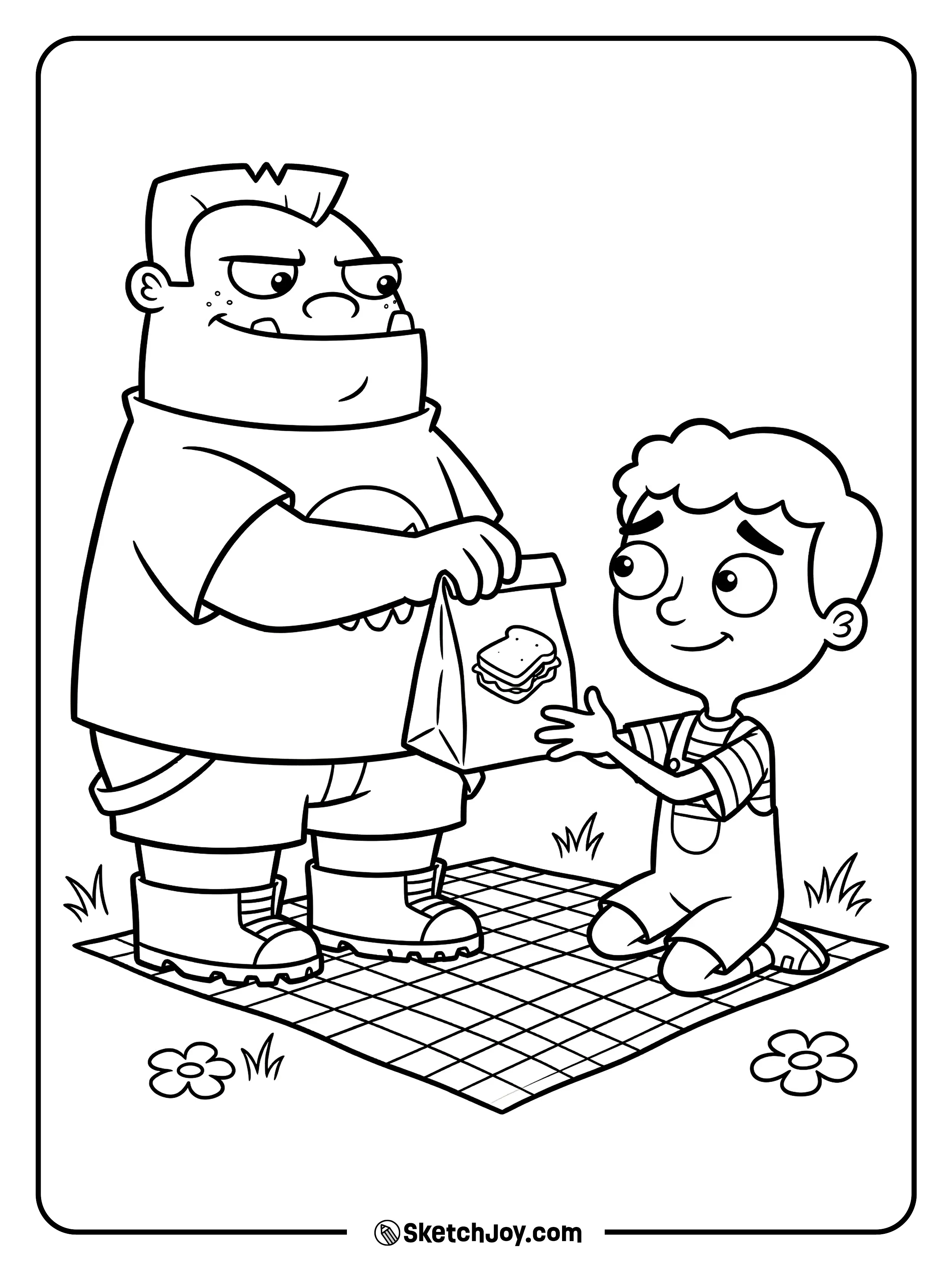 Buford offers Baljeet a snack and Baljeet looks surprised.