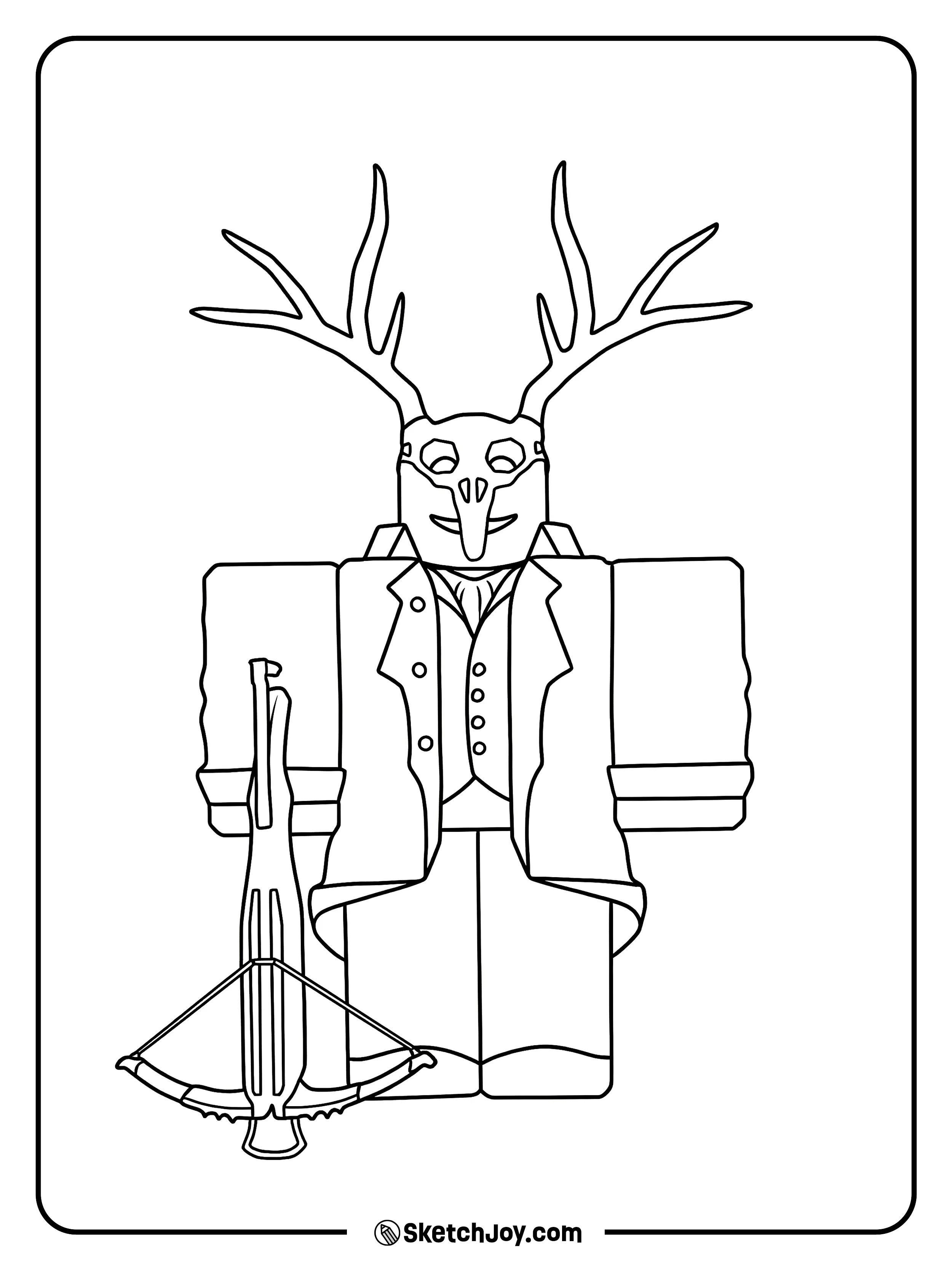 A Crossbow Cultist stands ready with a crossbow by his side.