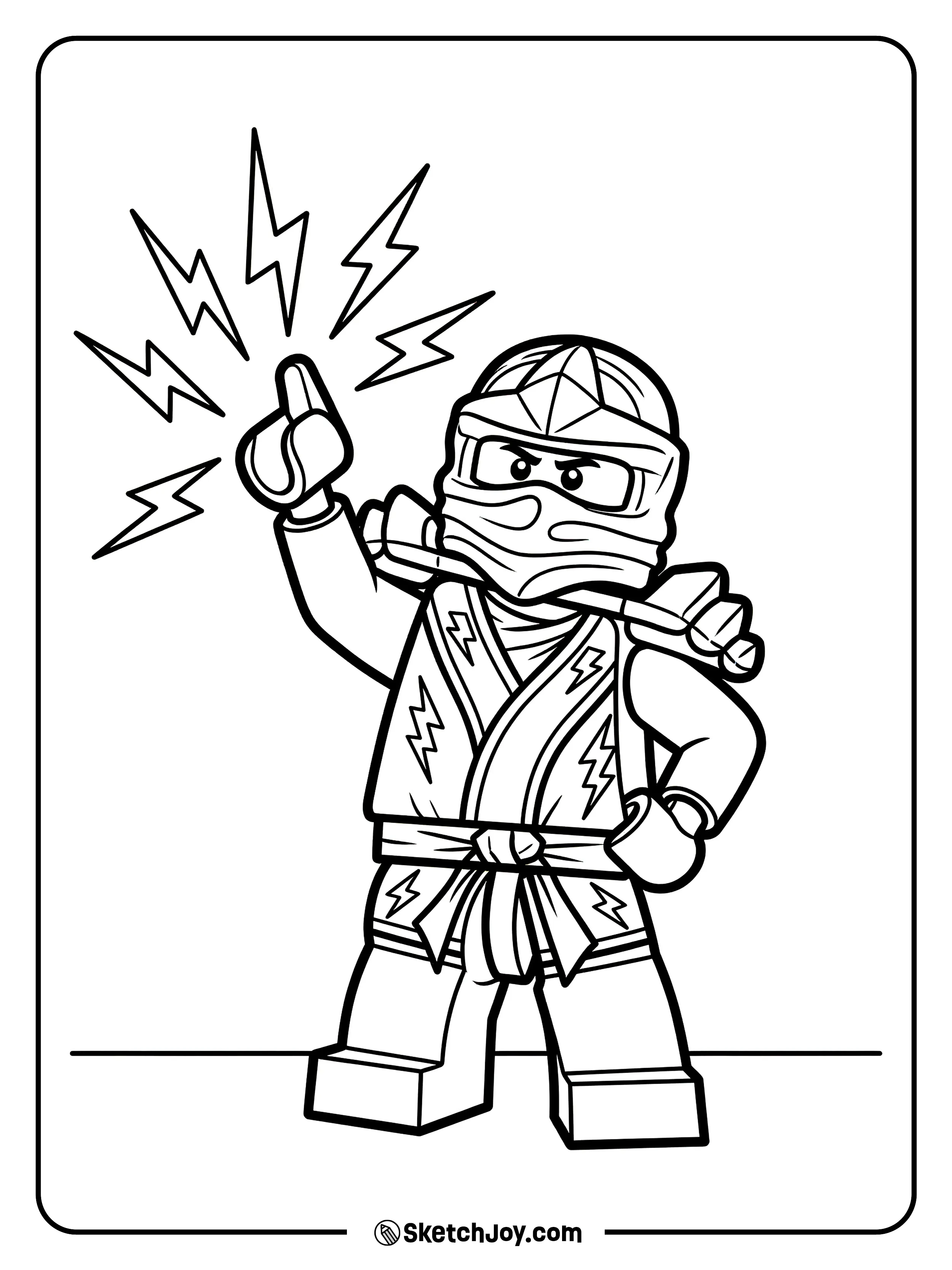 Jay points upward with a bold, fun hero pose.