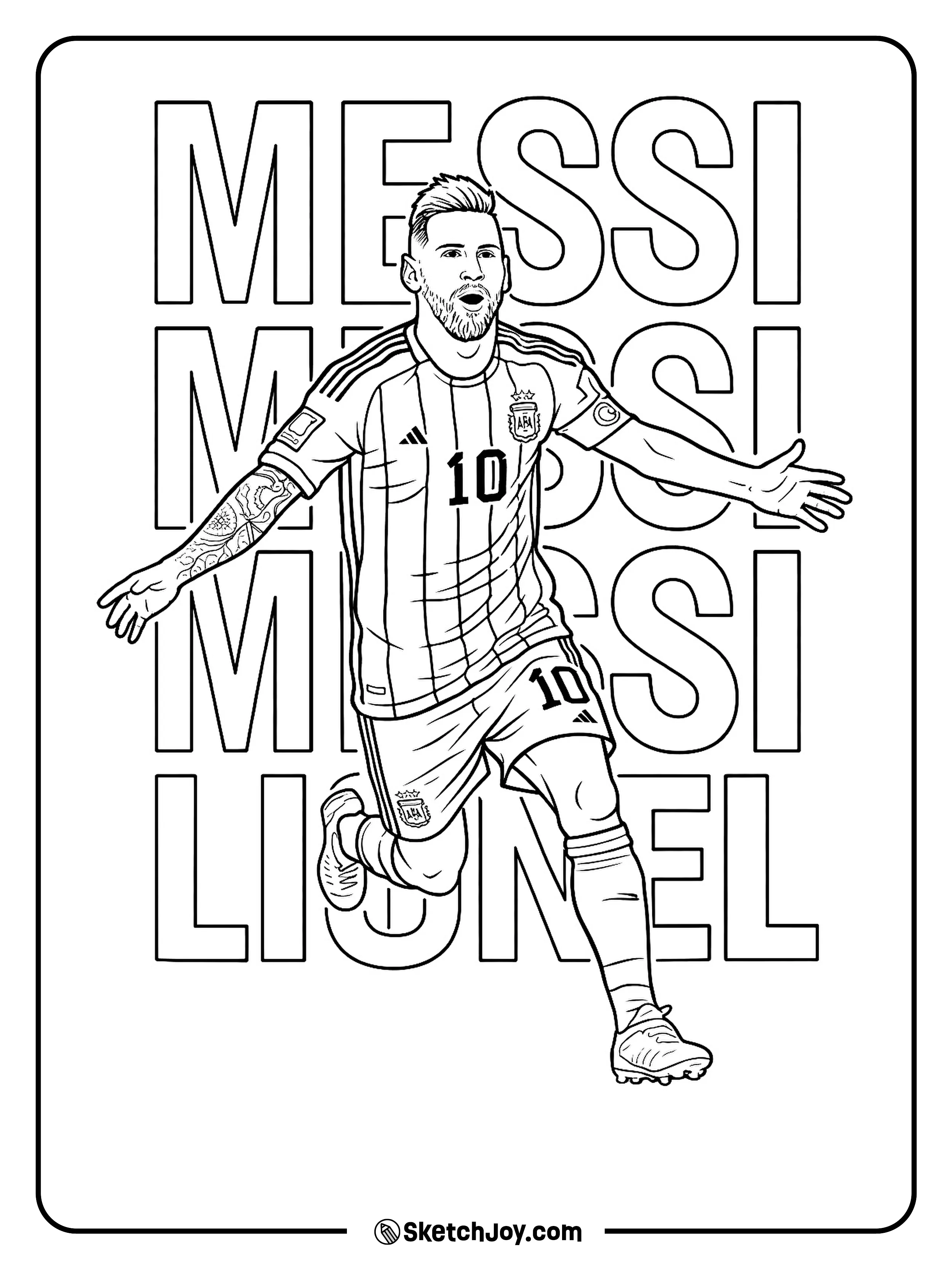 Messi runs in a Miami kit, ready for the next play.