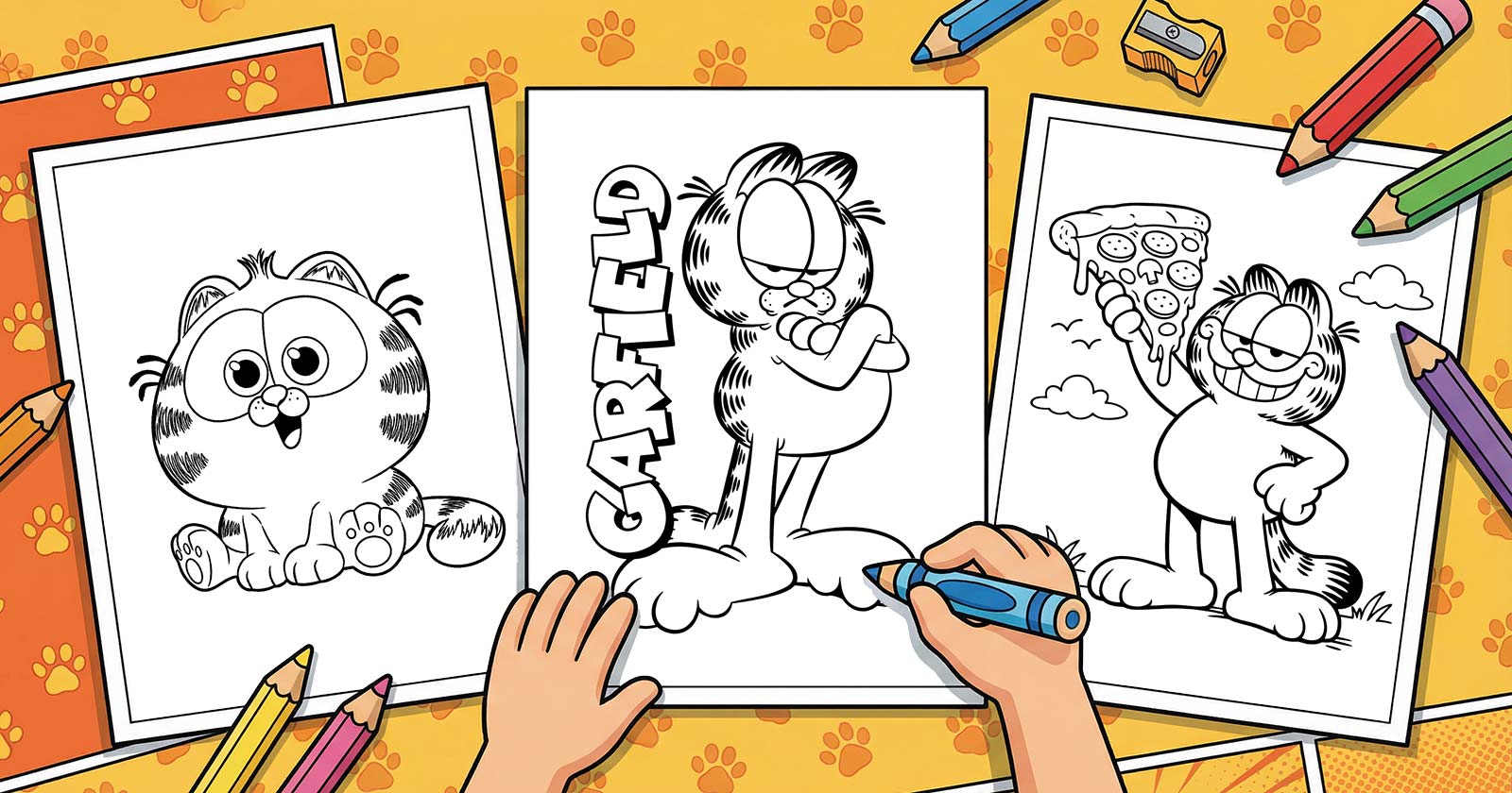 Printable Coloring Pages for Garfield