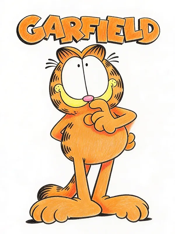 Garfield Coloring Pages