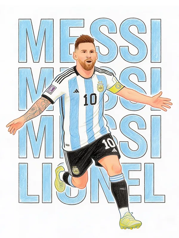 Lionel Messi Coloring Pages