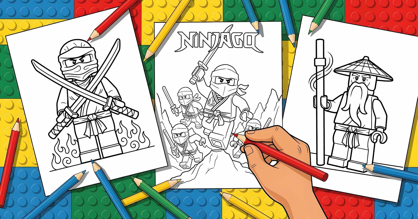 Printable Coloring Pages for Ninjago
