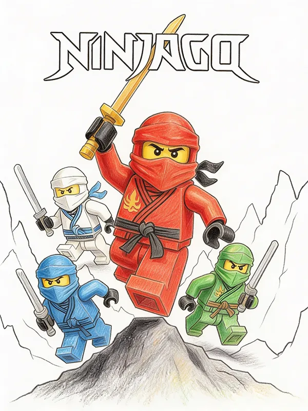 Ninjago Coloring Pages