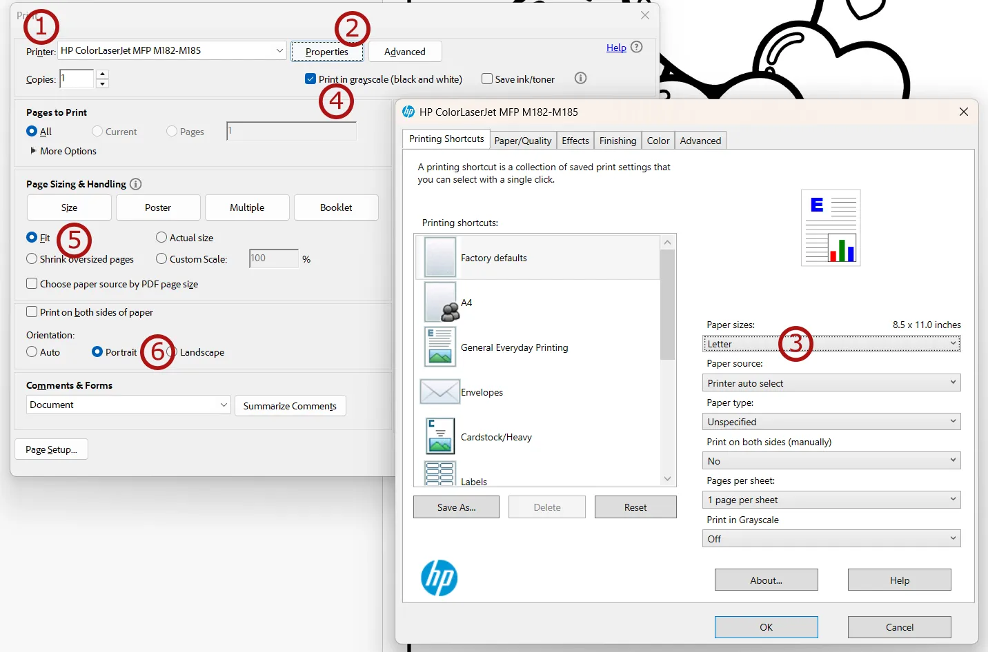 how to print in Windows and Mac