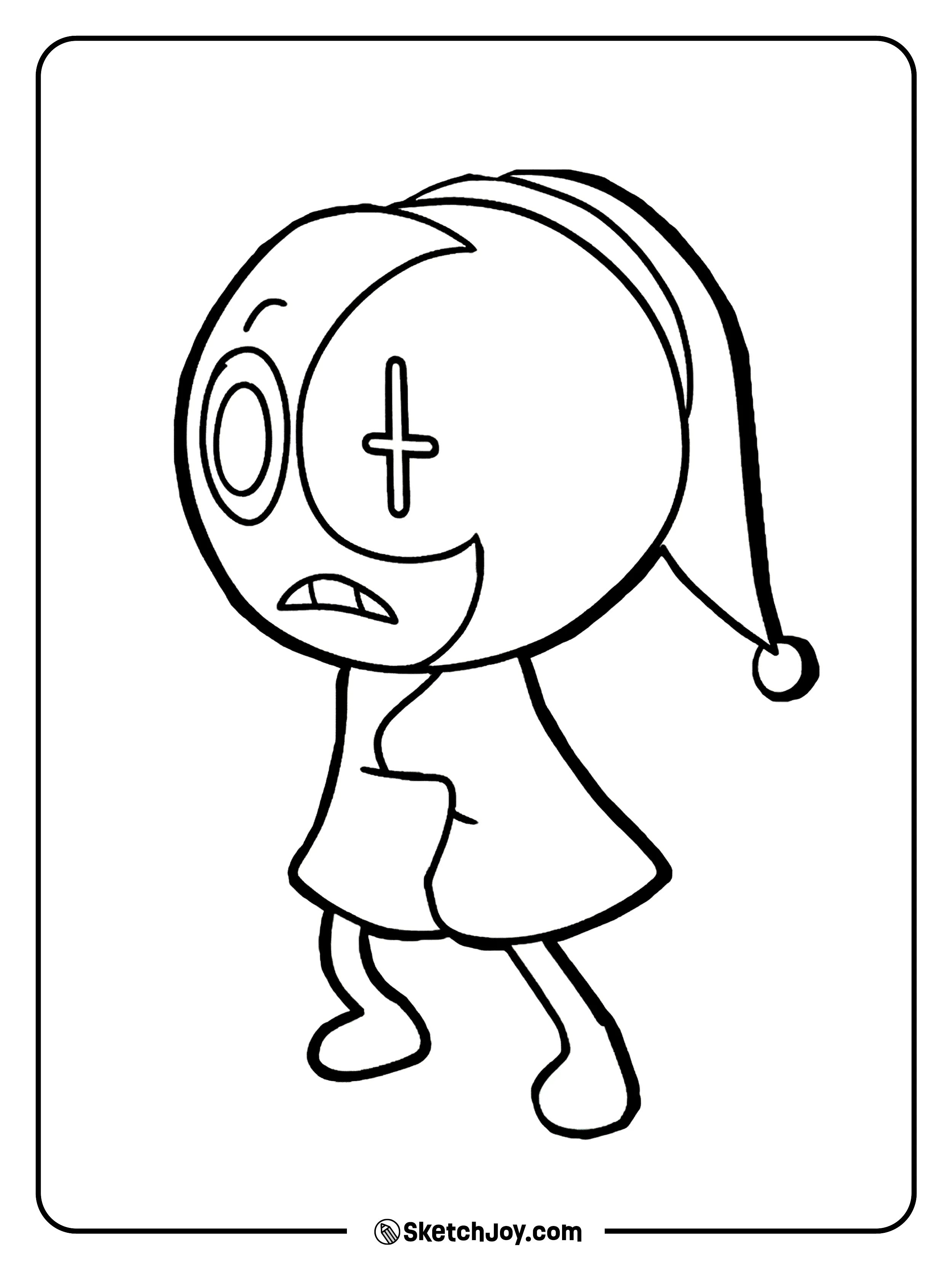 Astro floats with a calm look and a soft sleepy vibe.