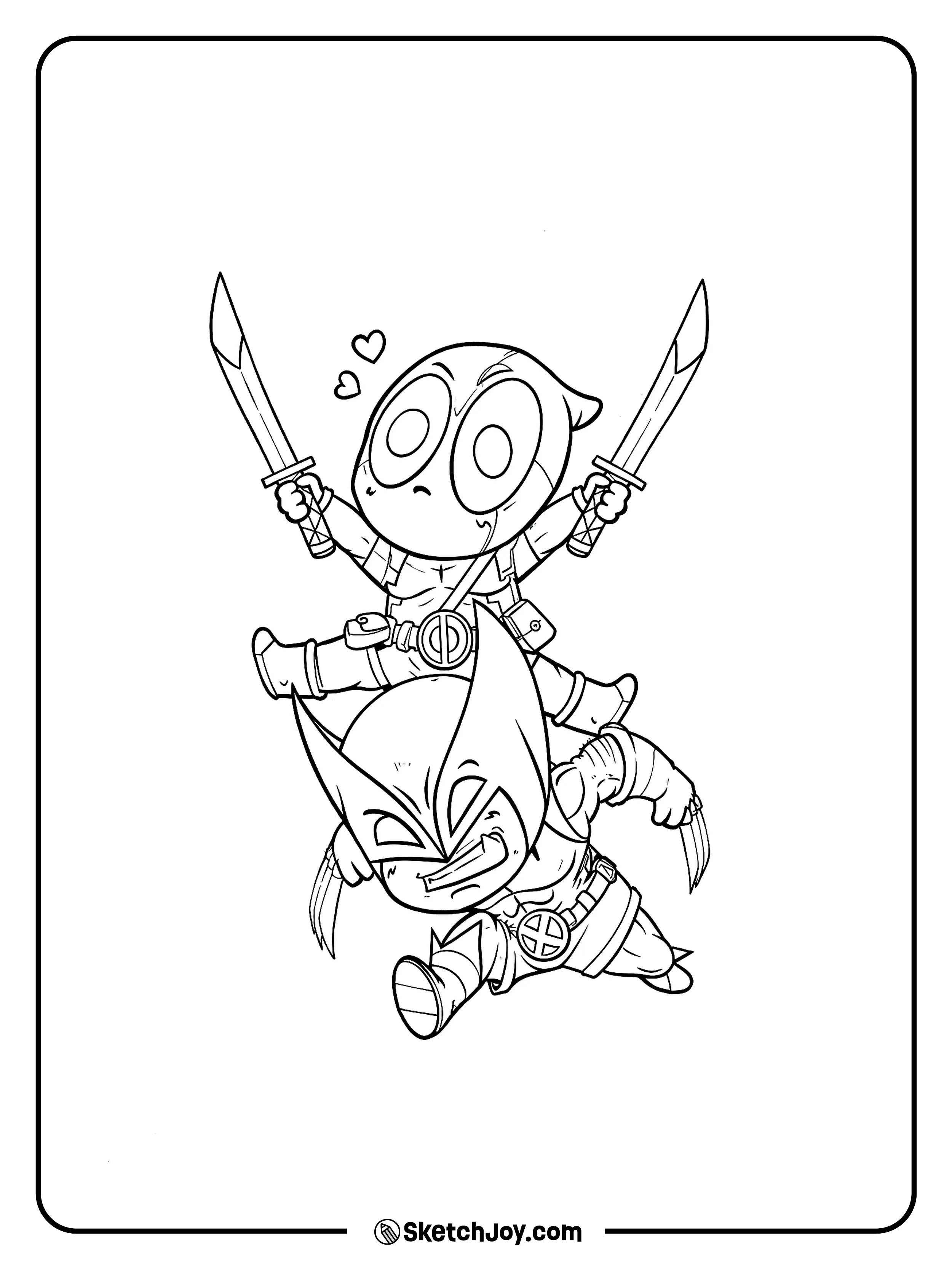 Two tiny heroes in a fun action moment.