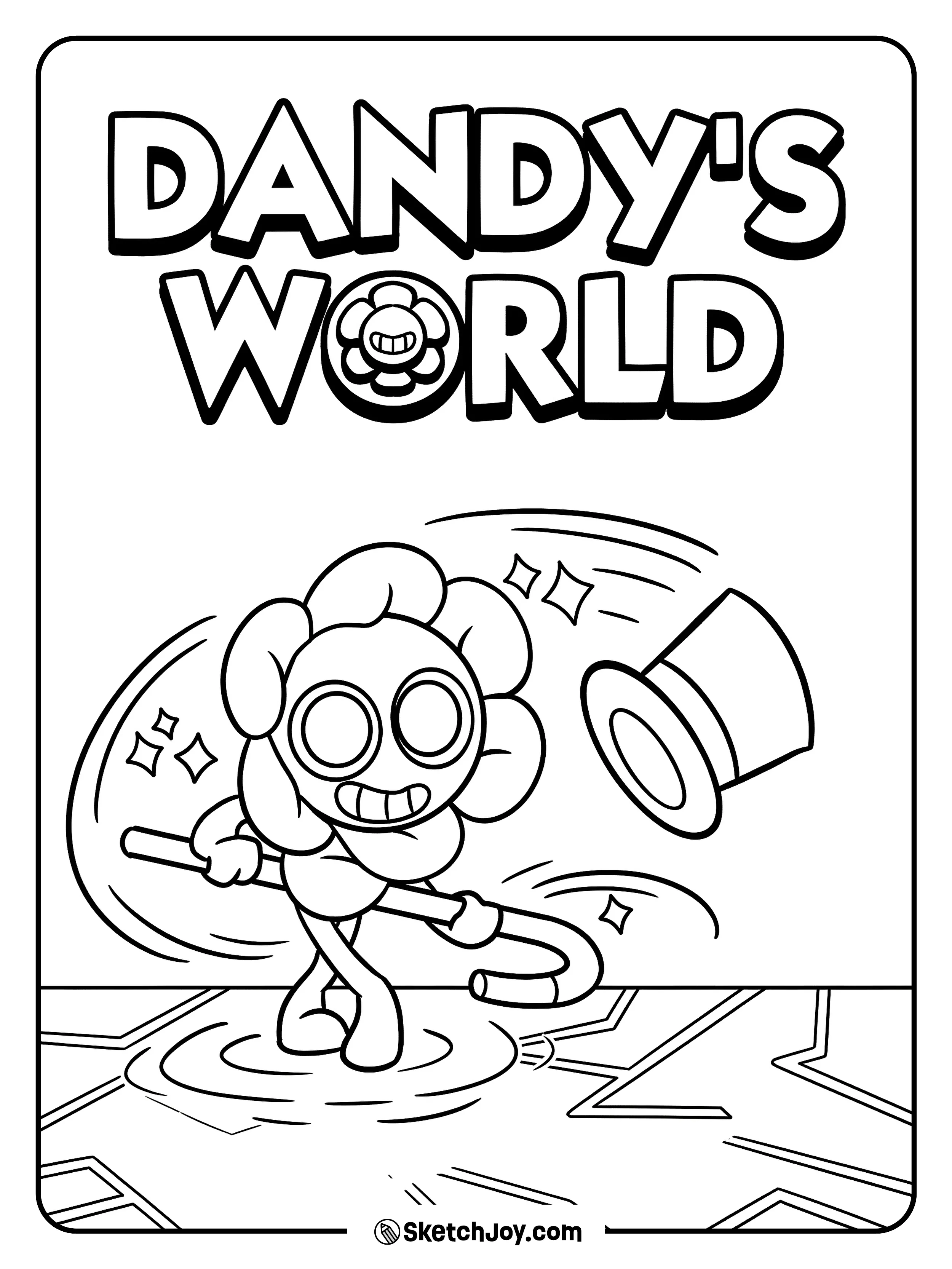 30 Dandy's World Coloring Pages (Free Printable PDFs)