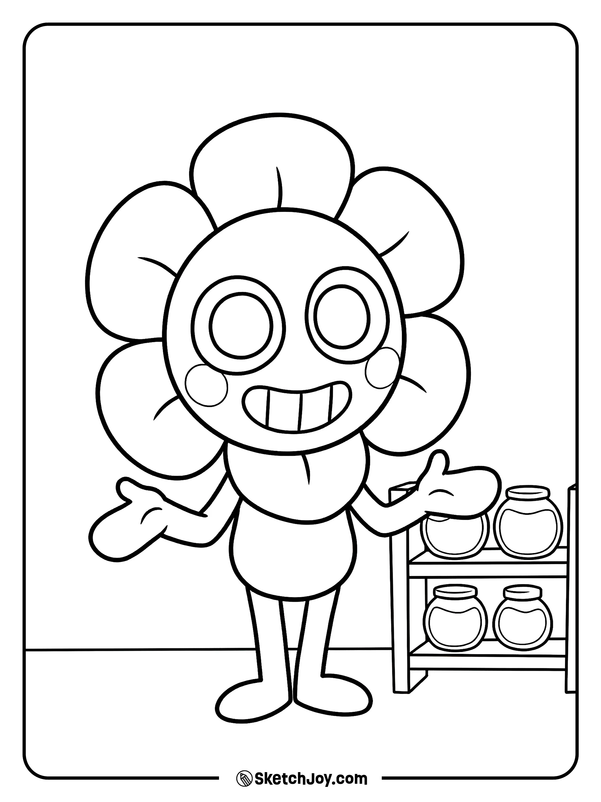 Dandy looks ready to greet everyone with a bright happy face.