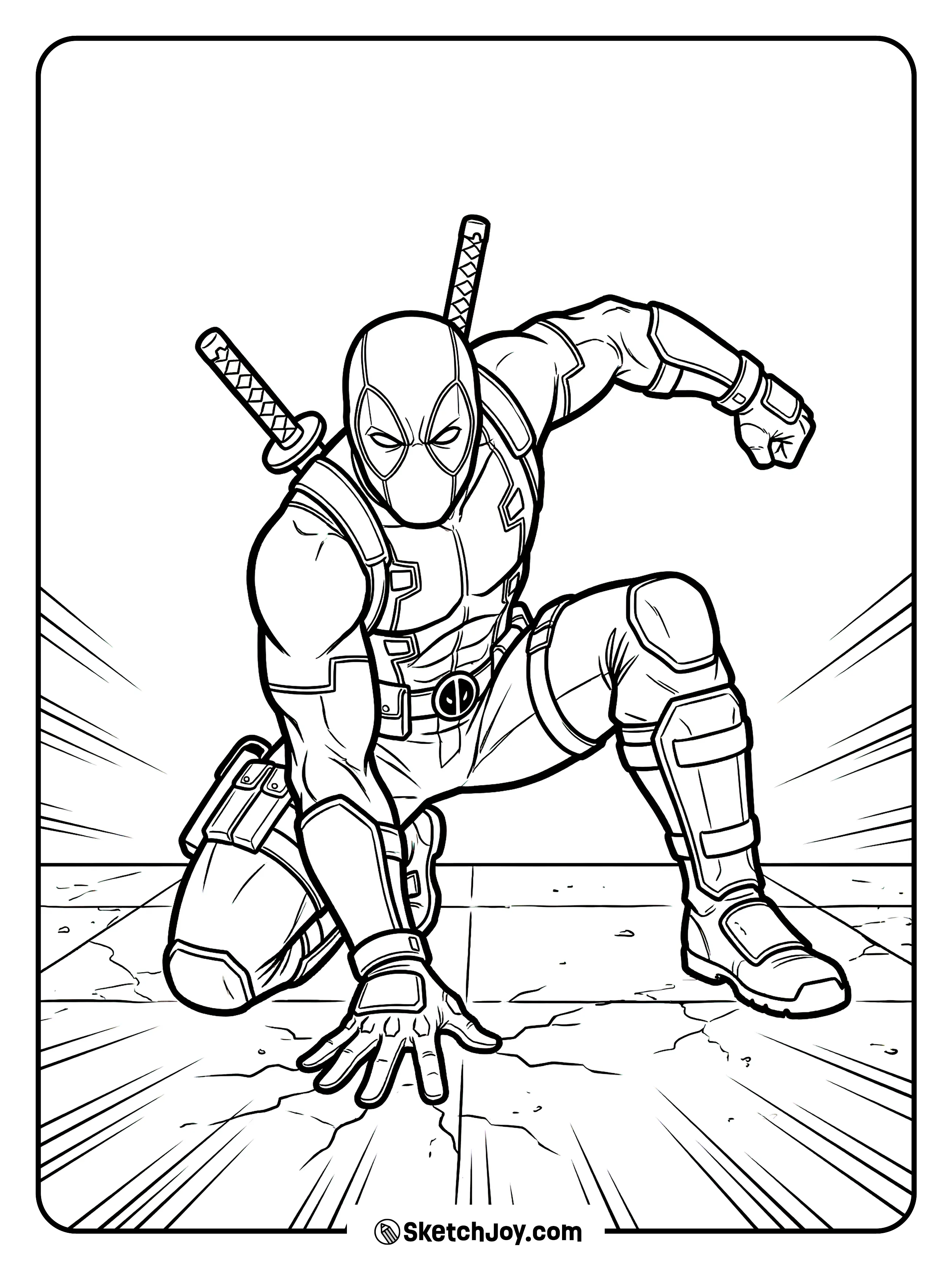 A bold ground pose ready for action.