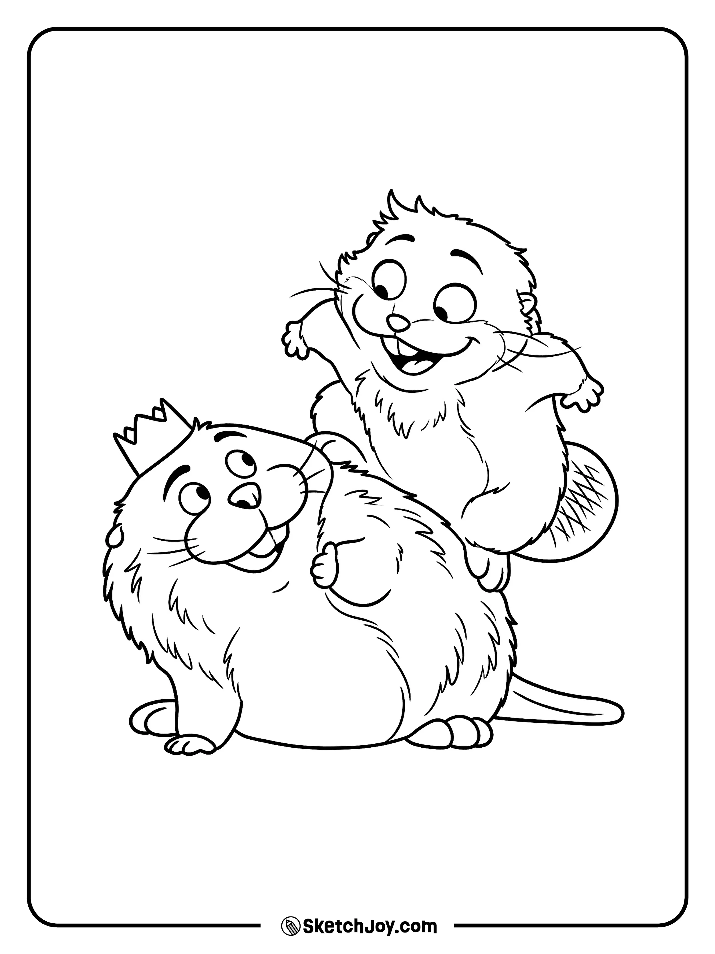 Mabel and King George share a fun moment.