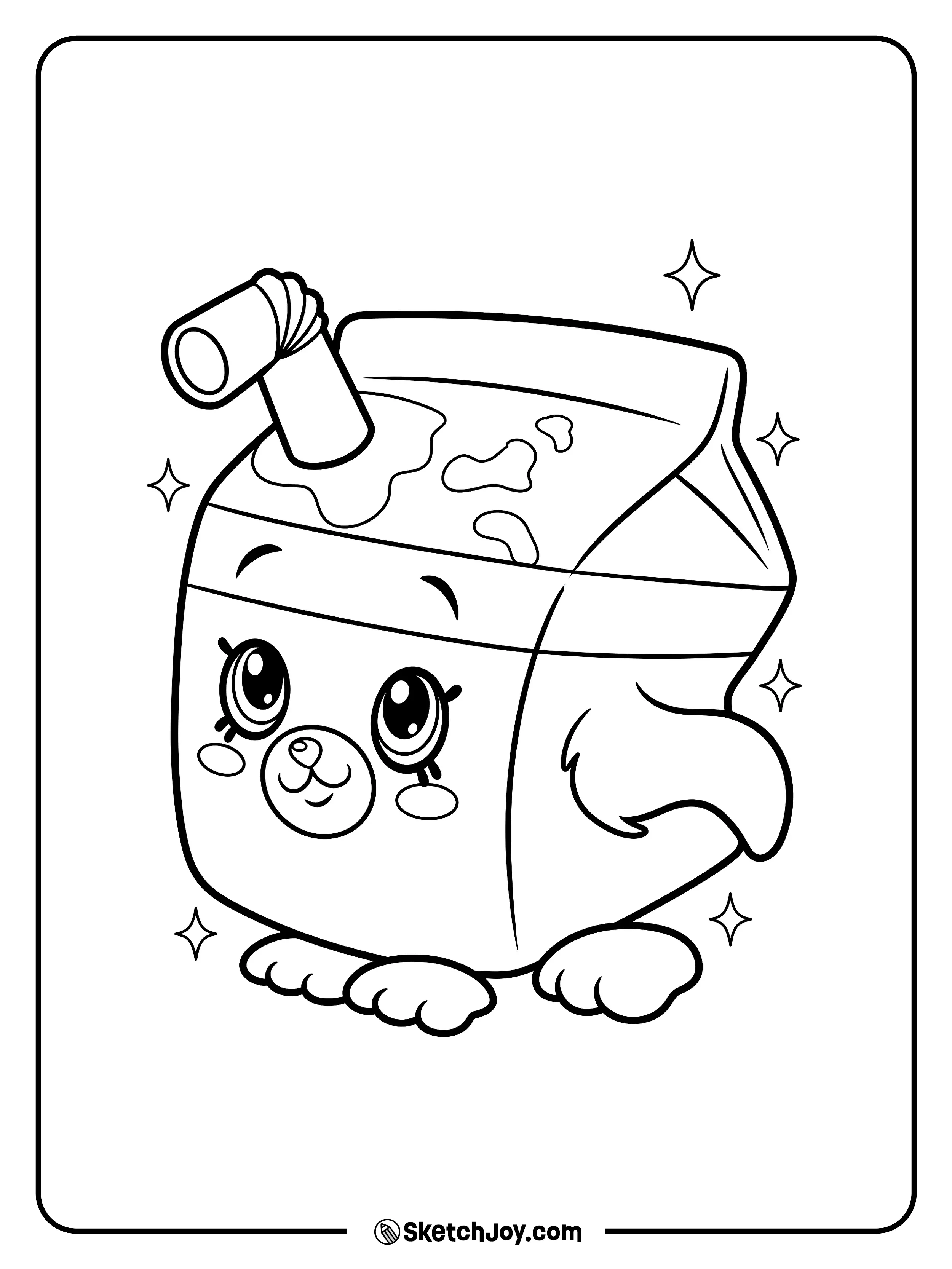 Milk Bud stands in a simple classic pose with a bright smile.