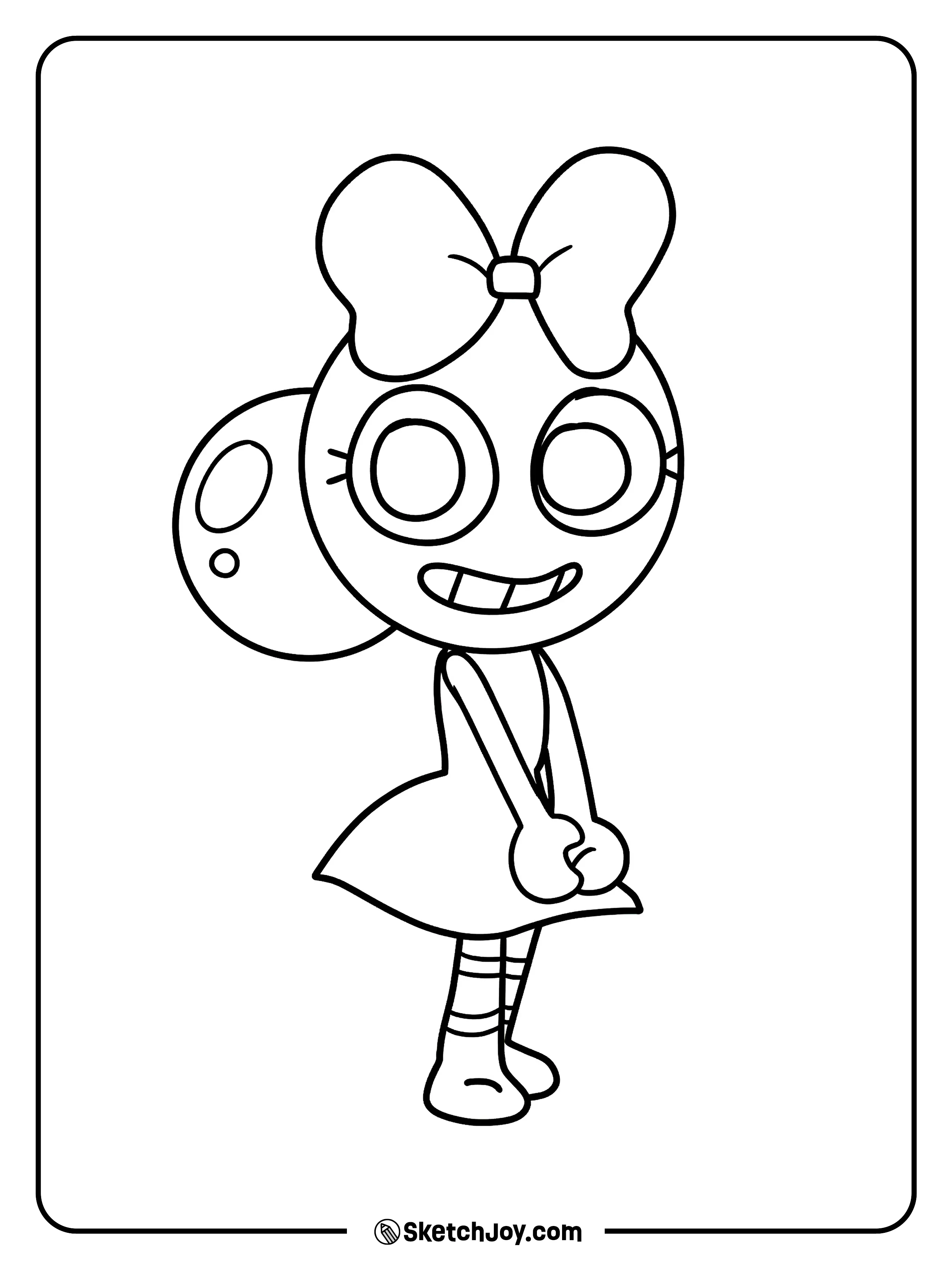 Poppy looks light and lively in a sweet simple pose.