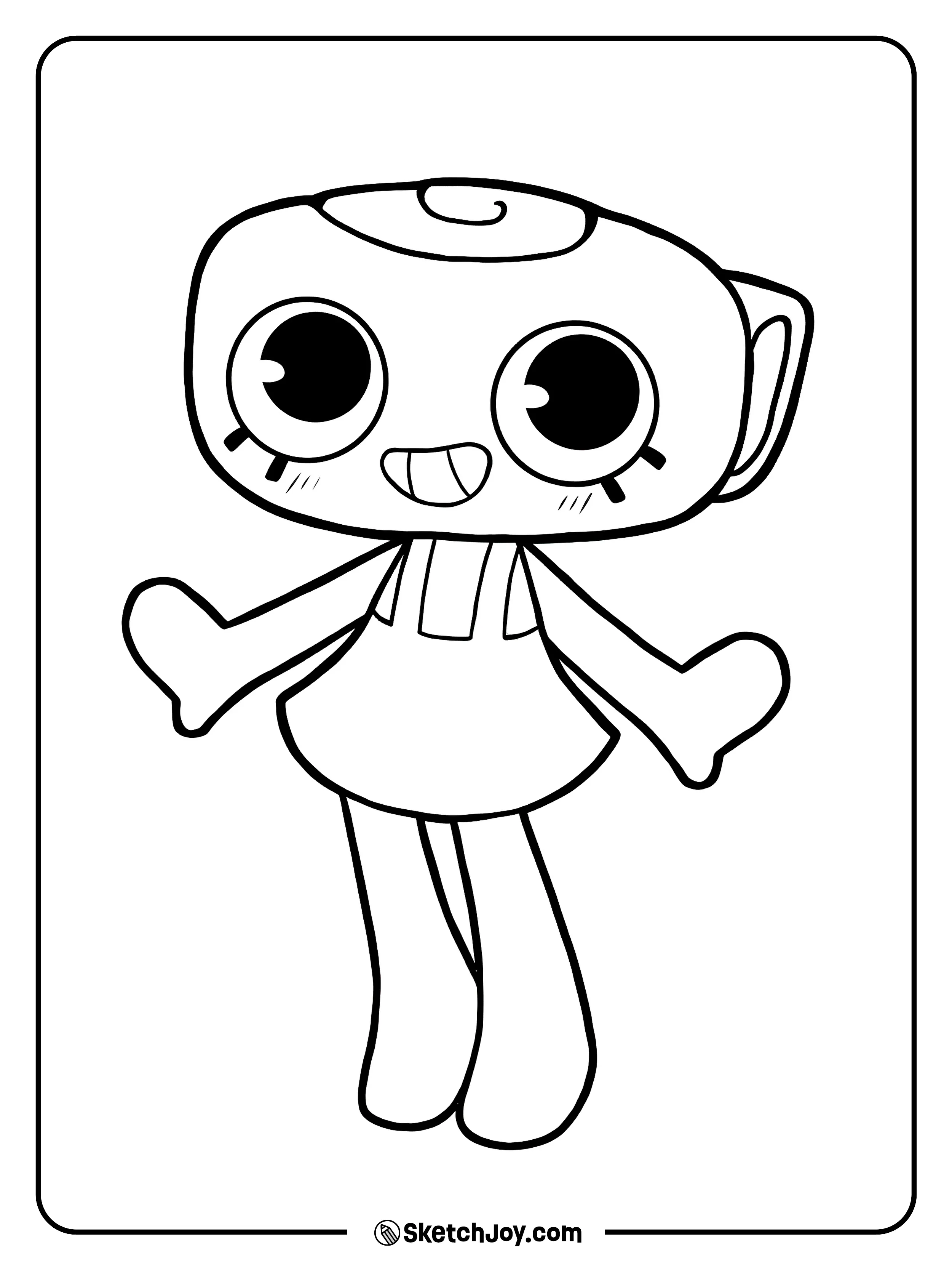 Shelly beams with joy while showing off her fun style.