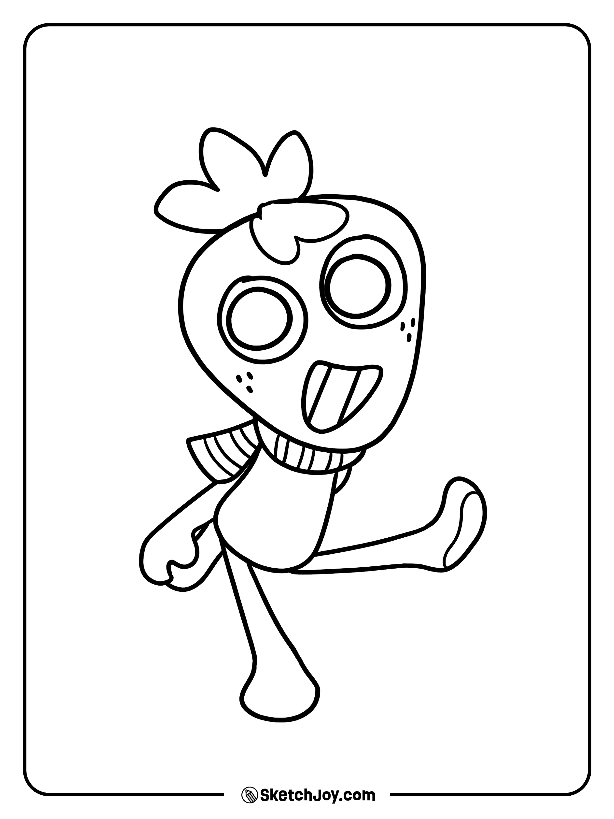 Sprout gives a warm wave with a bright and kind face.