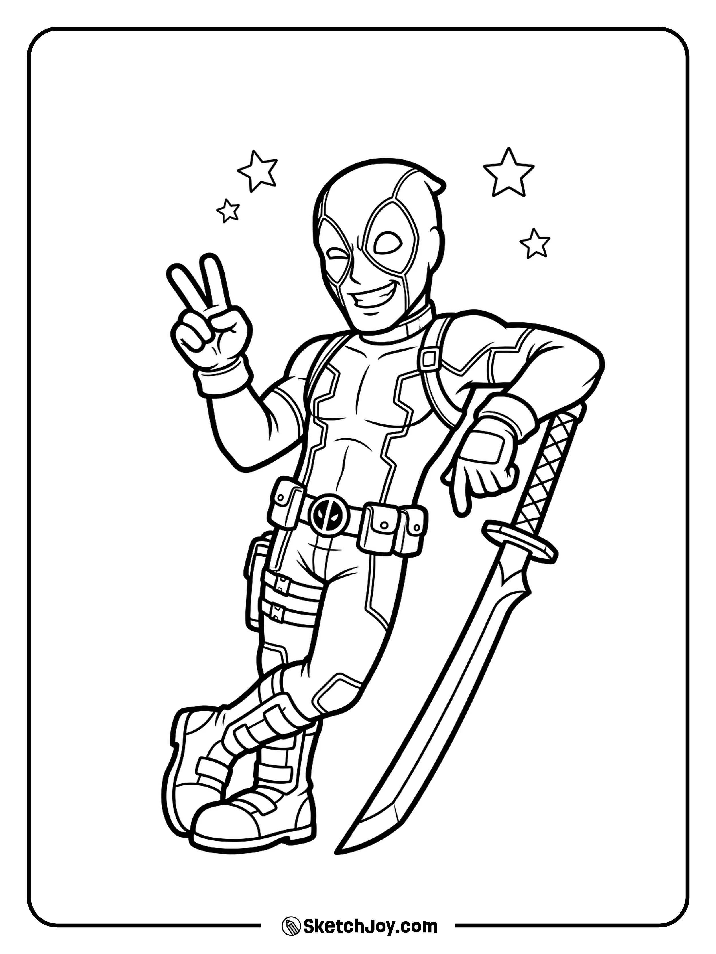 A fast battle move with both swords raised.