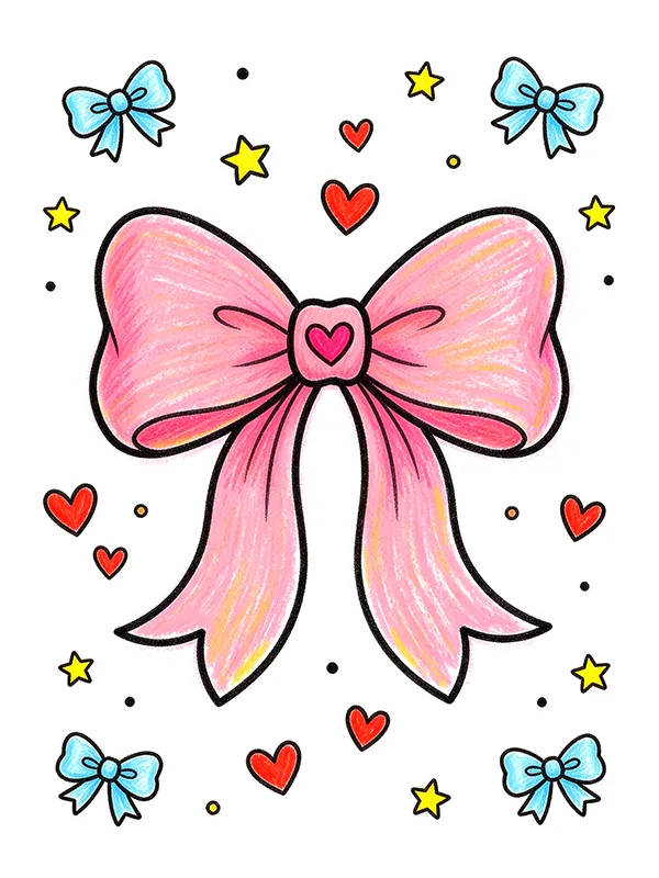 Bow Coloring Pages