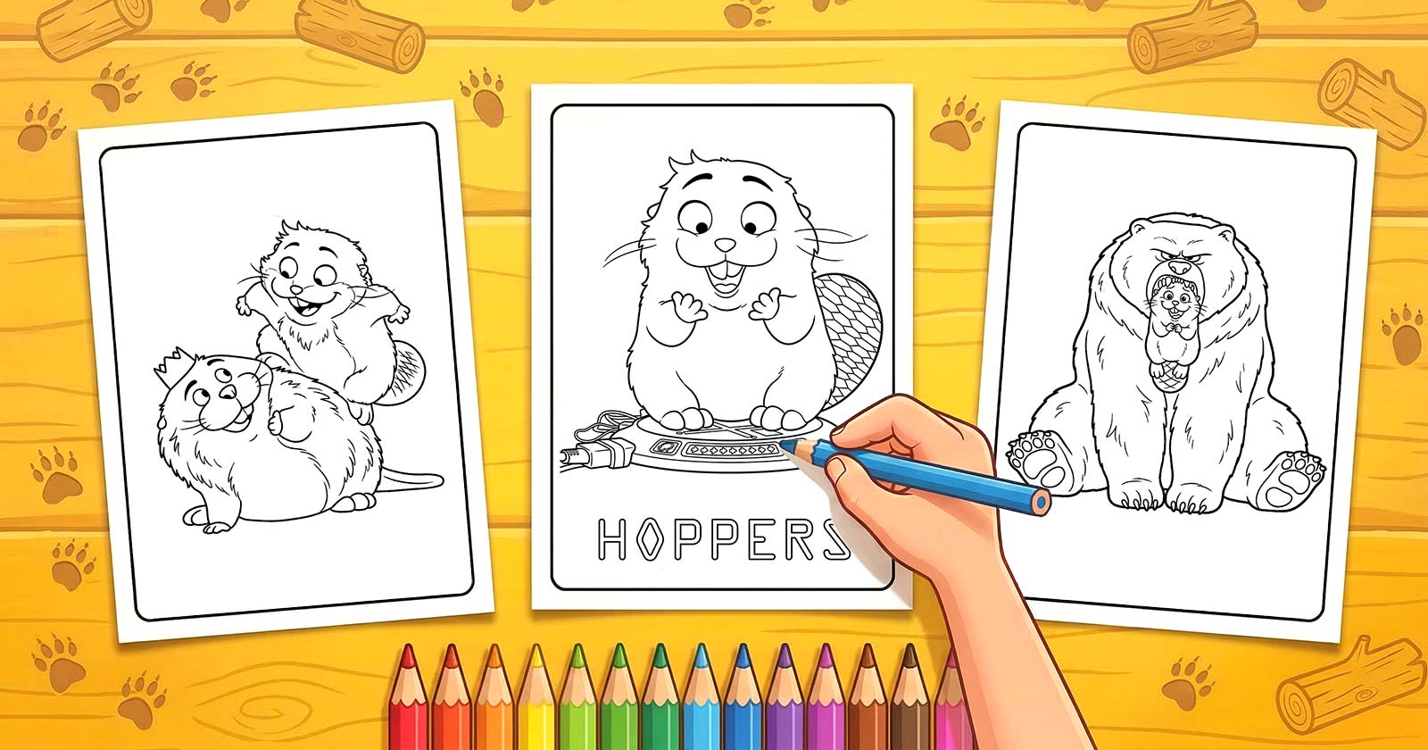 Printable Coloring Pages for Hoppers