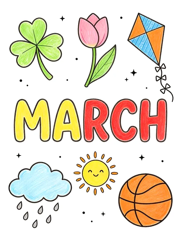 March Coloring Pages