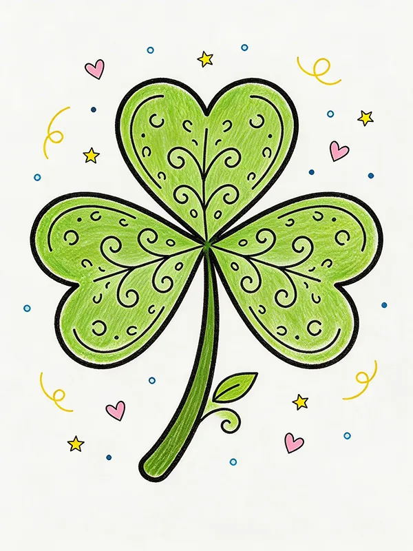 Shamrock Coloring Pages