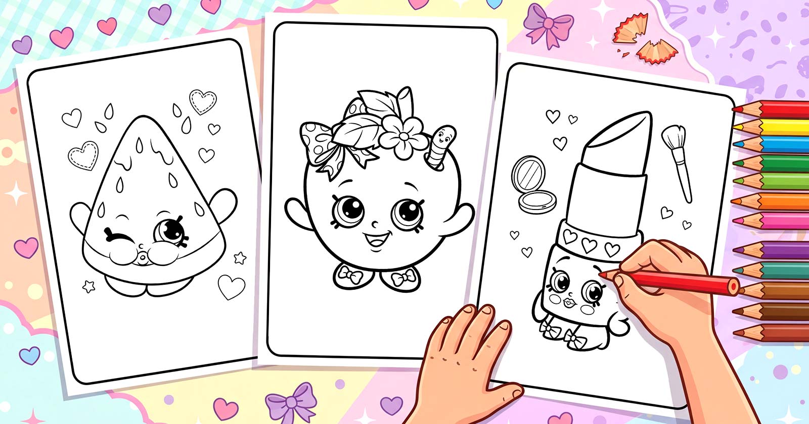 Printable Coloring Pages for Shopkins