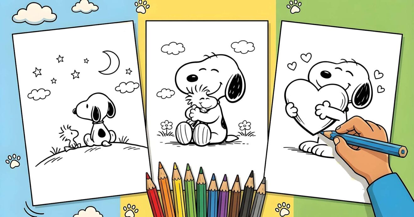 40 Snoopy Coloring Pages (Free Printable PDFs)