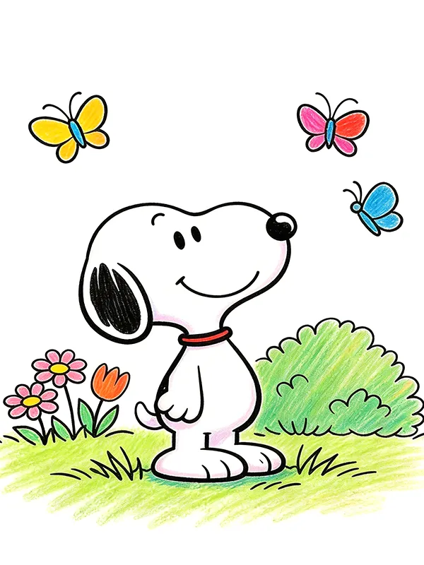 Snoopy Coloring Pages